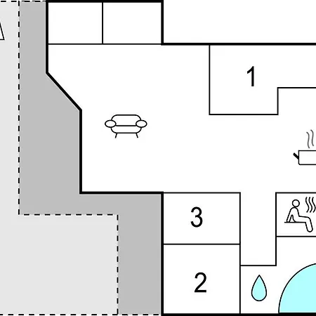 בית נופש Amazing In Rudkobing With Sauna *